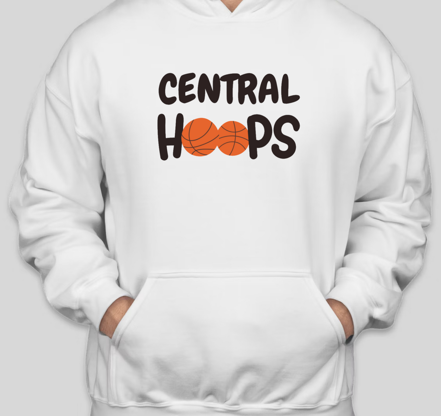 Colts Basketball Sweatshirt - Men’s Fleece Hoodies & Sweatshirts, Cotton Blend (Central Basketball)