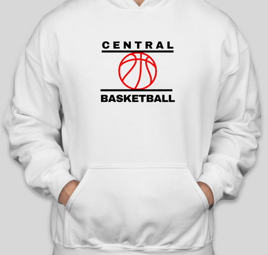 Colts Basketball Sweatshirt - Men’s Fleece Hoodies & Sweatshirts, Cotton Blend (Central Basketball)