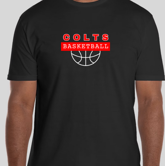 Colts Basketball T Shirt - Men’s Short Sleeve Dry Fit Active Crew Neck T Shirt (Colts Basketball)